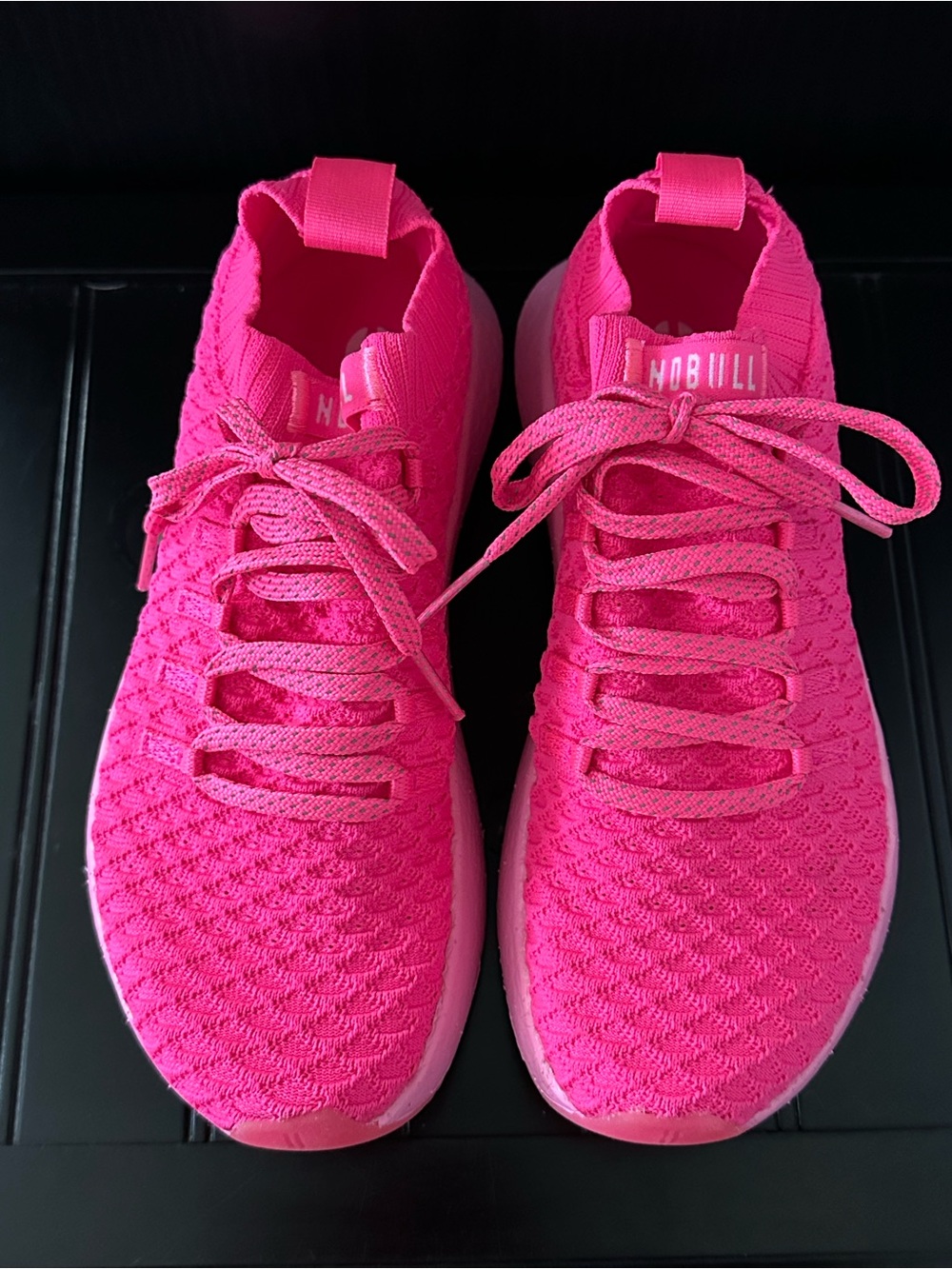 NOBULL Women's Vibrant Pink Knit Training Sneakers